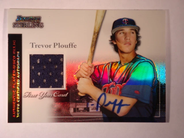 2004 Trevor Plouffe Bowman Sterling Jersey Refractor #BS-TP #045/199 Mint  - Image 1 of 2