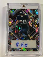 2022 Leaf Metal Breece Hall Black Crystal 1/5 Auto Rookie Card NYJ!!!