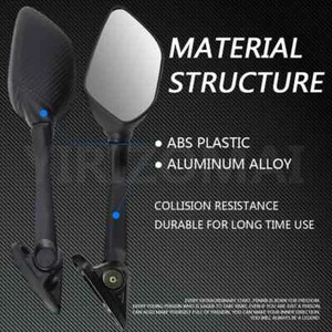 Side Mirror Black Rearview Mirror for Yamaha XMAX 300 400 125 250 2017- 2019 - Picture 1 of 17