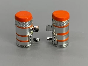 1/64 DCP PARTS CHROME/ORANGE PETERBILT 379/389 AIR CLEANERS - Picture 1 of 3