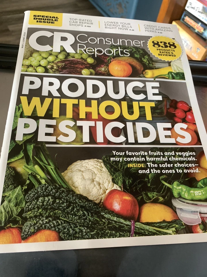 CONSUMER REPORTS, MAY & JUNE 2024, PRODUCE WITHOUT PESTICIDES - Image 1 of 1