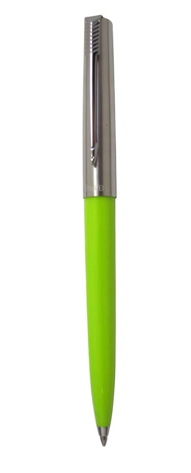 Parker Jotter Gel Pen Lime & Stainless New  Black Medium Pt Cap Activated - Image 1 of 1