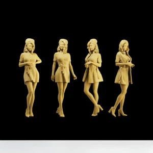 Sexy Infermiera Femminile 1:35 1:43 1:64 Miniature Figure Cosplay Scena Gioco Ufficio - Foto 1 di 10