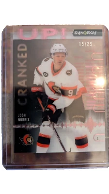 Josh Norris 21-22 Synergy - Cranked Up! Pink /25 Senators/Sabres - Image 1 of 2