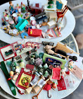 Vintage Lot Miniatures 4 Dollhouse or Crafting Furniture People Babies Christmas