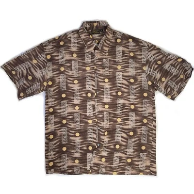 vtg Monzini Collection Button Up Chiffon Shirt Men's Size XL Made in USA - Image 1 of 4