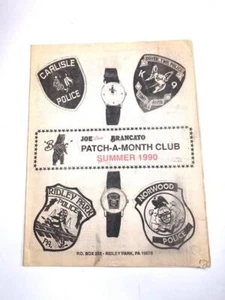Vintage 1990 Joe Brancato Patch Ein Monat Katalog Ridley Park, PA - Polizei Sheriff - Bild 1 von 2