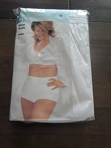 Vintage New JCPENNEY Underscore Shiny Nylon Panties size 10 Granny Sissy Panty - Picture 1 of 6