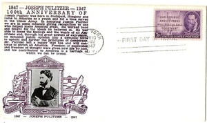 2 1947 FDC Everglades, Pulitzer SC#952 946 W.C. Crosby Cachets - Picture 1 of 2