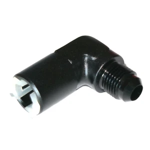 AN to Quick Connect 90 Degree Adapter Fuel Rail Fitting - 08 AN - 3/8 QC - Picture 1 of 1