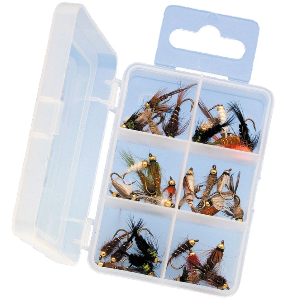 Goldkopfnymphen Sortiment 30 Stk Goldkopf Nymphen Angelfliegen Forellen Fliegen - Bild 1 von 1