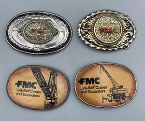 Vintage FMC Excavators Belt Buckle Lot - Picture 1 of 11