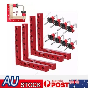 12X 160MM 90° Positioning Squares Right Angle Clamps Carpenter Corner Clamping - Picture 1 of 8