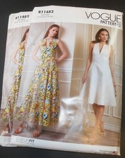 Vogue Patterns R11482 Misses Dresses w/ ABCD Cup Sizes Size 8-16 FF