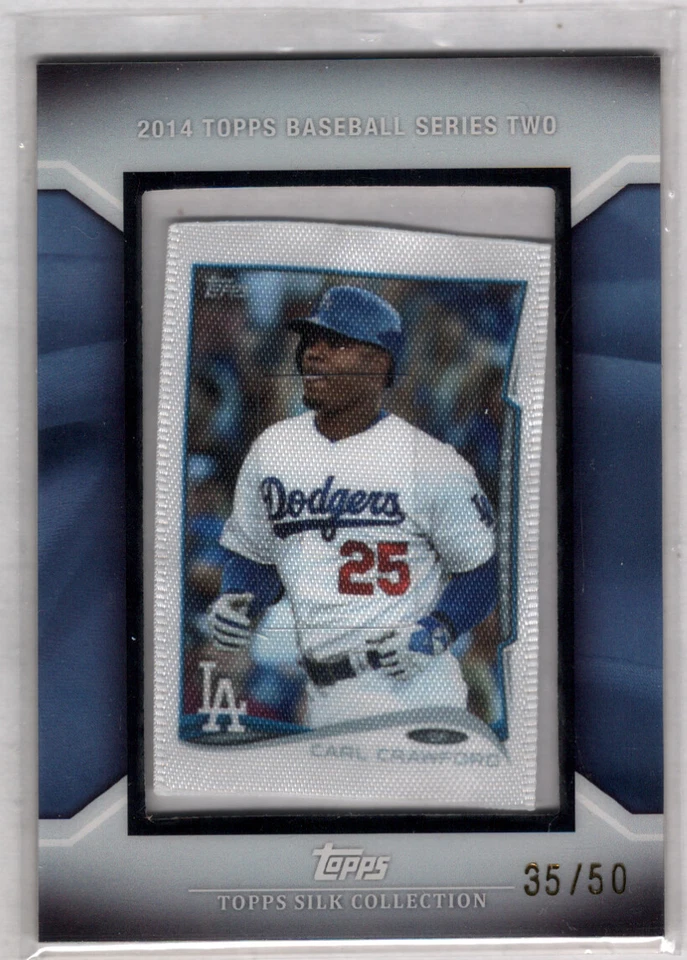 Carl Crawford 2014 Topps Series 2 Silk Collection /50 - Image 1 of 1