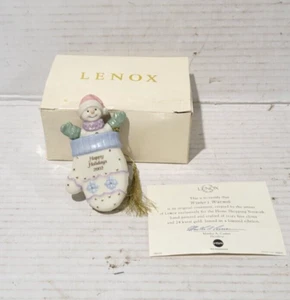 Lenox Limited Edition Winters Warmth Christmas Tree Hanging Ornament in box - Picture 1 of 9
