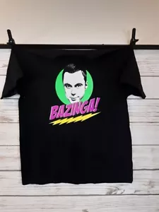 Camiseta para hombre Ripple Junction The Big Bang Theory Buzinga talla 2X negra Sheldon - Imagen 1 de 5