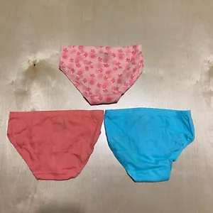 Hanes Size 2T/3T Girls Toddler Panty Briefs 100% Cotton 3 Pack Colorful - Picture 1 of 3