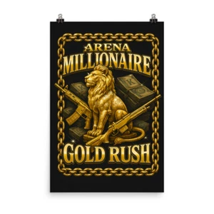 Póster arte para juegos inspirado en ARENA BREAKOUT Arena Millionaire Gold Rush - Imagen 1 de 4