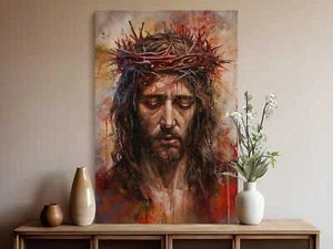 Christian Canvas Wall Art - Jesus Christ Religious Decor - Picture 1 of 7