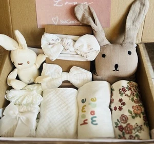 Baby Girl Gift Box Set 9 Piece Set(baby Shower) - Picture 1 of 10