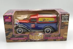 Liberty Classics Barnums Animal Crackers 1936 Dodge Diecast Metal Coin Bank 1997 - Picture 1 of 4