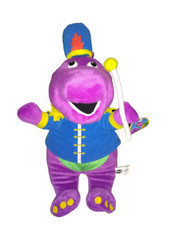 Barney Dinosaur Marching Band Leader Plush by Lyons Nanco 14" 2006 New With Tag