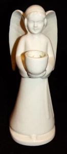 Antique White Porcelain Christmas Angel Japan Ceramic Candle Holder 8" #SHF - Picture 1 of 5