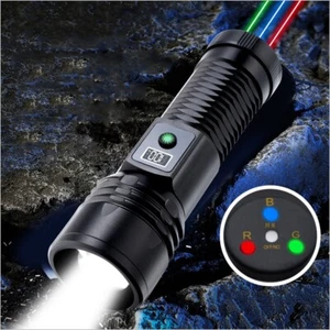 H6 40W White Laser Flashlight &Blue Laser Pointer Green Lazer Pen Red Laser Beam - Picture 1 of 14