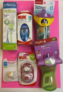 Babyflasche & Schnullerpackung mit Babybuch MAM, Dr. braun, Playtex, NUK, Sipster - Bild 1 von 7