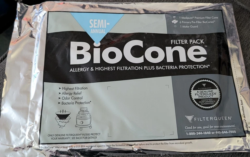 Pacote de filtro biocone semestral para aspiradores Filter Queen - Imagem 1 de 1