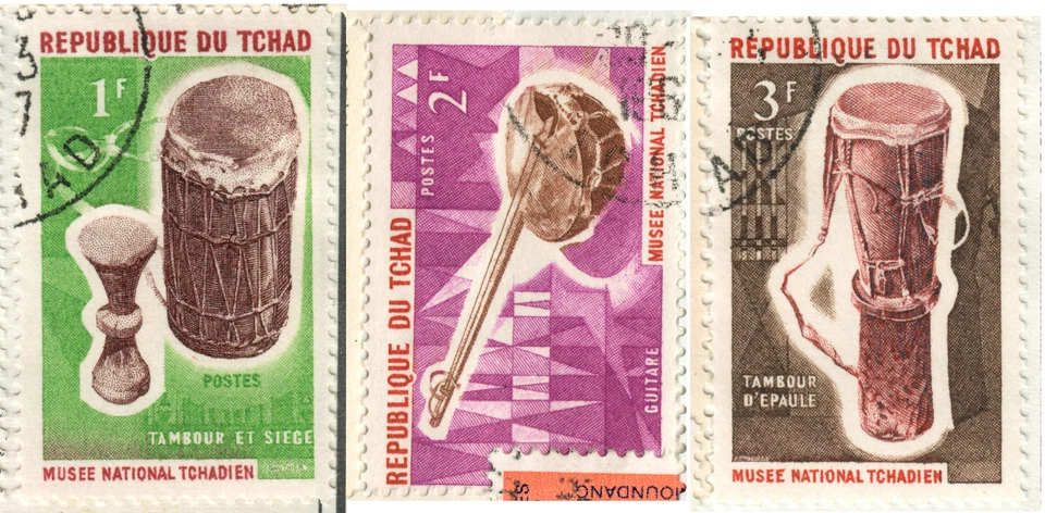 Instrumentos musicales nativos Chad - 1965 Foto 1 de 1