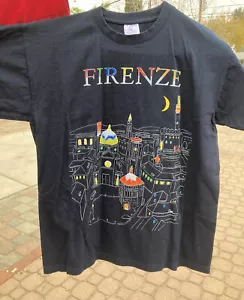 Firenze, Florence Italy Black T-Shirt Size S - Picture 1 of 12