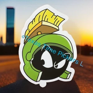 🔥MARVIN The MARTIAN DIECUT HUGE 5” VINYL STICKER DECAL CAR WINDOW BUMPER LAPTOP - Picture 1 of 6