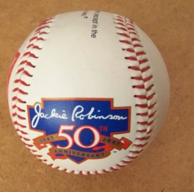 Balón de béisbol Jackie Robinson 1997 50 aniversario Nabisco/variedad Target SGA Foto 1 de 4