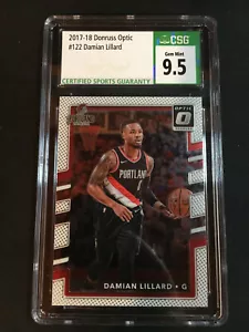 2017-18 Panini NBA Donruss Optic Prizm Card #122 Damian Lillard * CSG 9.5 -002 - Bild 1 von 10