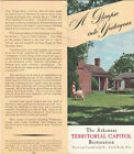 Brochure sur la restauration du Capitole territorial de l'Arkansas avant 1972 révisionnisme historique
