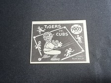 1967 Laughlin World Series Baseball #4 1907- Cubs Vs. Tigers EX/MT