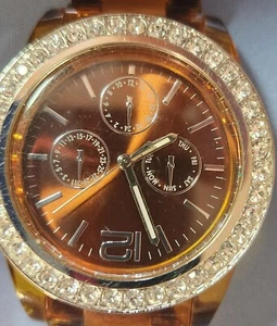 FMD Dive Style Watch Chocolate Dial Diamond style Bezel New Battery - Picture 1 of 5
