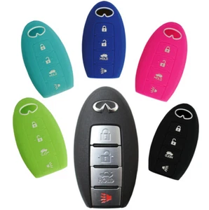 Keyless Entry Remote Key Fob Rubber Cover for Infiniti  JX35 Q QX M G QX56 QX70 - Picture 1 of 6