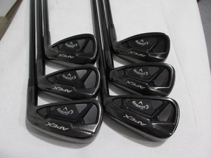 Callaway Apex 21 Black Iron Set - 6-PW, AW - MMT 105 Stiff Graphite +0.25" Long - Picture 1 of 10