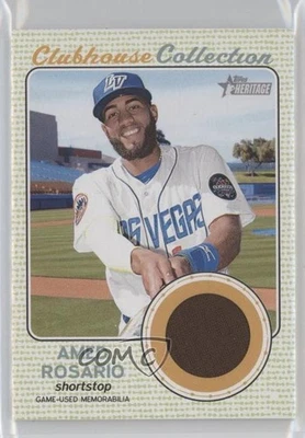 2017 Heritage Minor League Edition Clubhouse Collection Relics Amed Rosario - Image 1 of 2