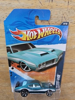Hot Wheels Olds 442, verde azulado; 2011 Muscle Mania Series 9/10 Foto 1 de 4