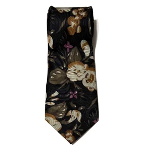 Reflections Tie Designed By Albert Nipon Imported Silk Handmade Vintage Floral - Picture 1 of 10