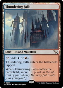 MTG Thundering Falls [Murders at Karlov Manor] Near Mint Magic - Picture 1 of 1