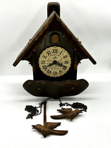 Reloj de cuco Nils Magnus Tornquist 1967 New England Co piezas reparación sin pesos - Imagen 1 de 15