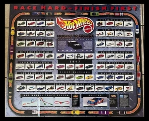 Vintage Hot Wheels 1997 30" X 36" Poster Coolest To Collect Race Hard Ultra Cool - Picture 1 of 4