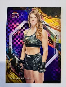 Mackenzie Dern 2024 Topps Finest UFC Purple Checkerboard Refractor /99 - Picture 1 of 1