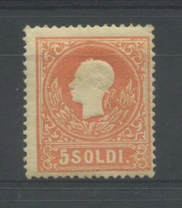 LOMBARDO VENETO 1858 5S. *  CERT. - Imagen 1 de 1