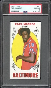 1969 Topps Basketball Earl Monroe #80 PSA 8 - Bild 1 von 2